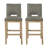 2 Piece Bar Stools (Gray)