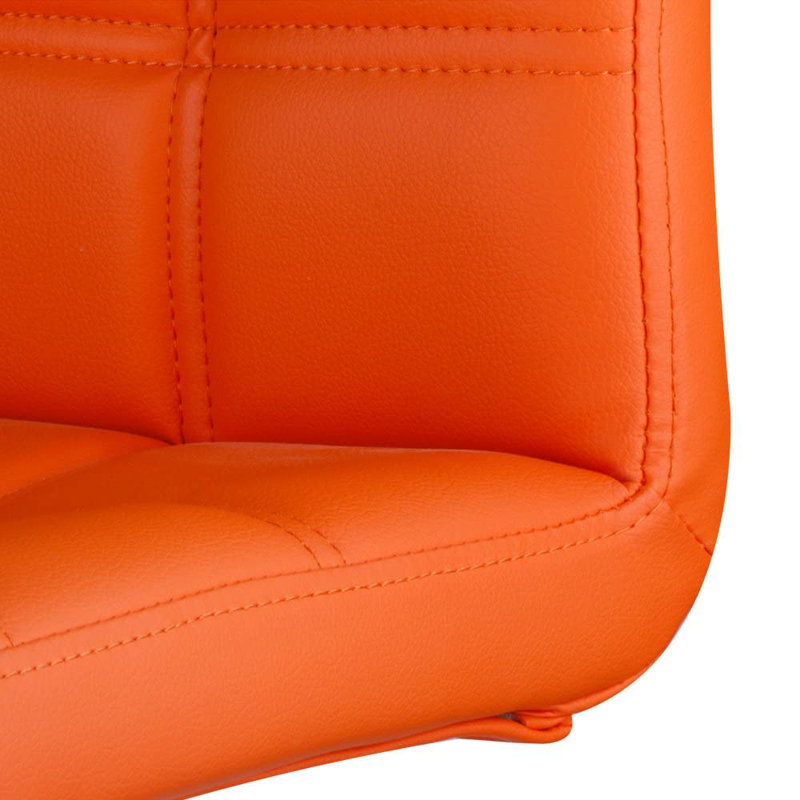 Ludly 32.5" Adjustable Spin Bar Stool, Orange