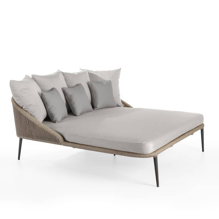 Rodona Outdoor 2 - Seat Patio Daybed, Canvas Natural Sunbrella® Canvas