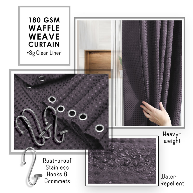 Purple Bamboo-Inspired 20-Piece Bathroom Accessory Set