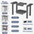 HDPE Waterproof Shower Stool – All-Weather Indoor/Outdoor Bench with Storage Shelf – Multipurpose Leg Shaving Seat & Side Table-1962831153