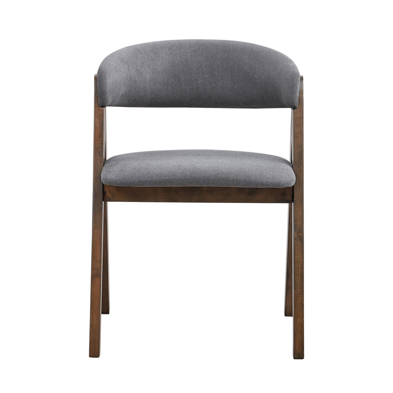 Ensemble de 2 chaises d'appoint en noyer à finition noyer