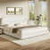 Manfred Boucle Upholstered Cloud Bed Frame with Rounded Corners Headboard, Soft Platform Bed Frame with Thickened Footboard