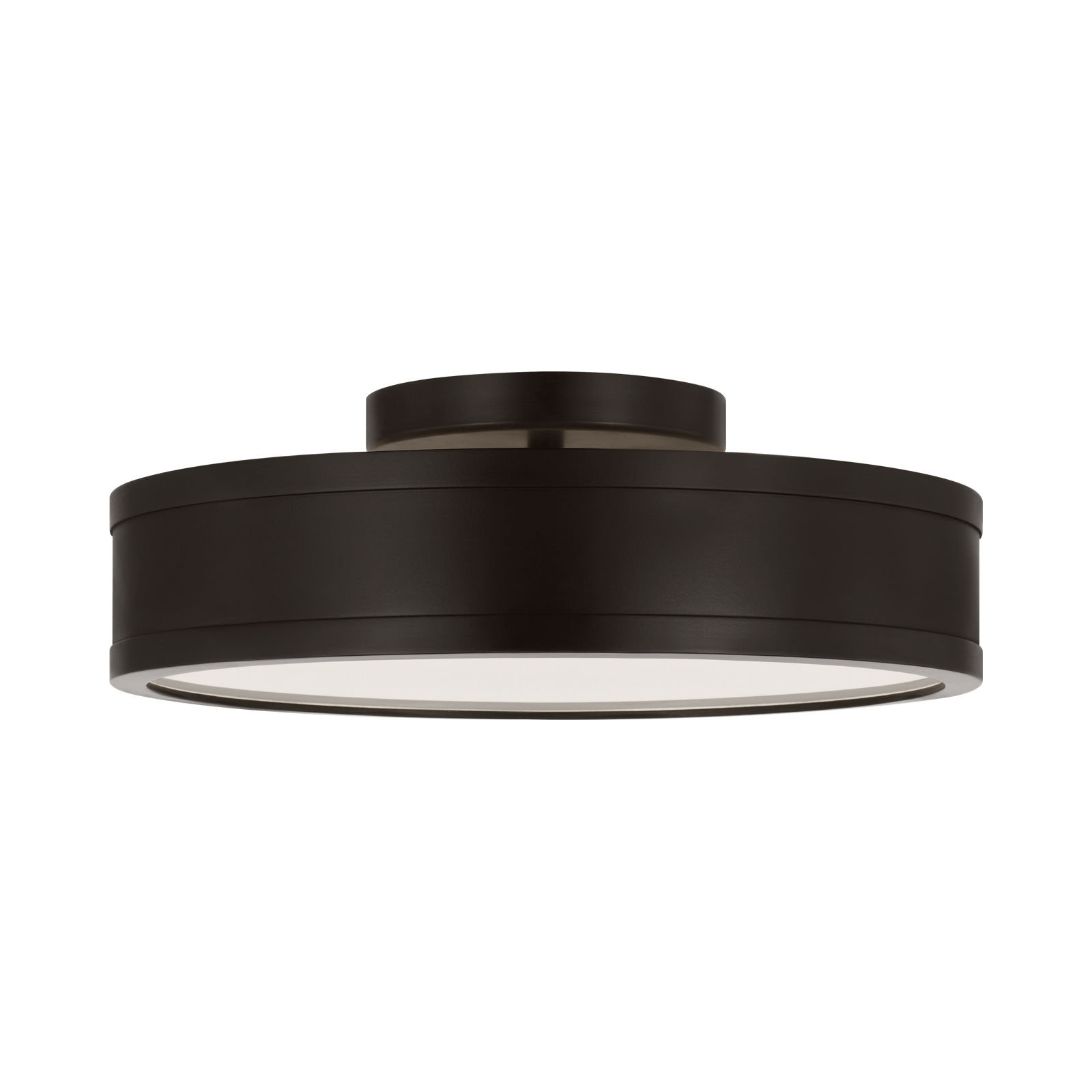 Radcliff Round Semi Flush, 4" H x 12" W x 12" D, Aged Iron