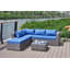 6 pièces Canapé de patio avec coussins