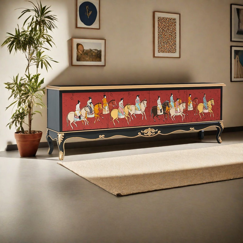 Meuble télé de luxe rétro italien