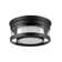 Mota Black 1 - Bulb Outdoor Flush Mount