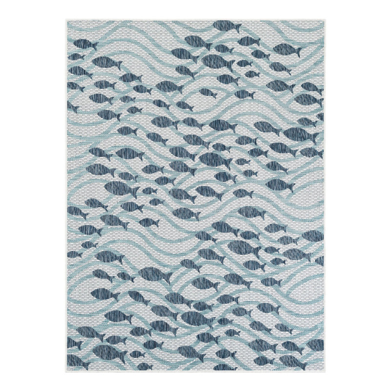 Tapis intérieur / extérieur d'extérieur Coastal, Rectangle 5 pi 3 po x 7 pi 1 po