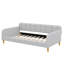 Lit de jour simple revêtu de tissu d'ameublement-670662098