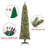 84' Lighted Pine Christmas Tree