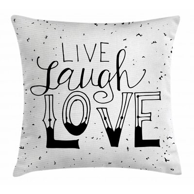 Live Laugh Love Indoor / Outdoor 26"" Throw Pillow Cover -  Ambesonne, min_35810_26x26