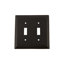 Deco 2-Gang Toggle Light Switch Wall Plate