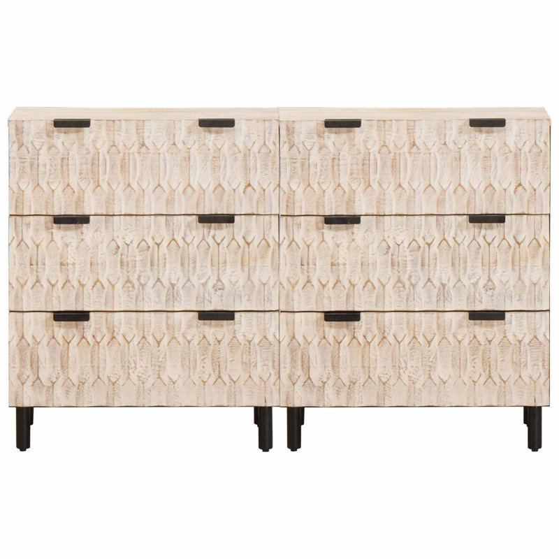 Solid Wood Rectangle Accent Chest, White Wash