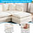 132" Oversized Cloud Sectional Sofa - 6-Piece U-Shaped Couch Set With 2 Ottomans, Ultra-Plush Chenille Fabric, Deep Seating & Modular Design For Spacious Living Rooms-417849870