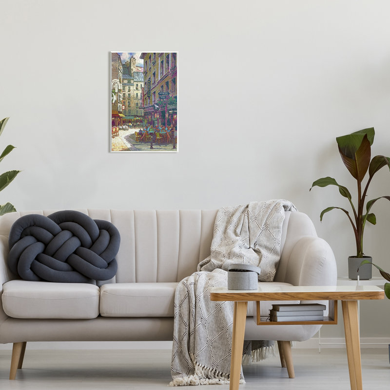 Paris Cafe Street par Steve Hunziker, H 19 po x l 13 po x P 0,5 po