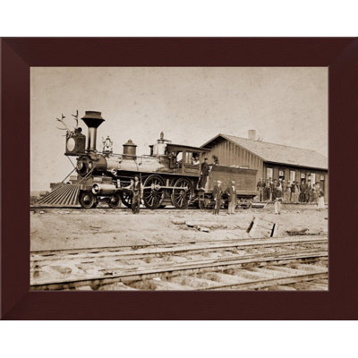 " Wyoming Station Engine 23 On Main Track May 1868 "