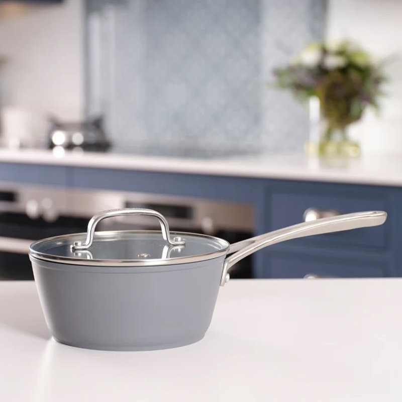 2.74L Aluminum Saucepan, Dark Slate