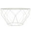 Chenda Modern Octagon Glass Coffee Table – Tempered Glass Top with Geometric Metal Base Centerpiece Minimalist Living Room Accent Table for Home or Office-1854230199