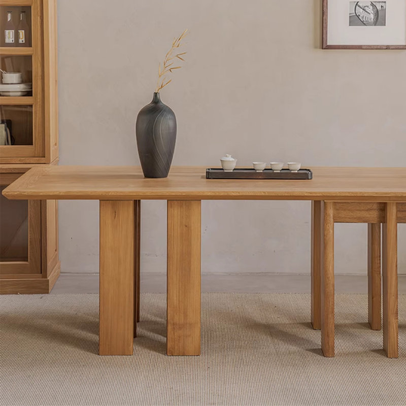 French style vintage solid wood dining table., 29.5"H x 78.7"L x 35.4"W