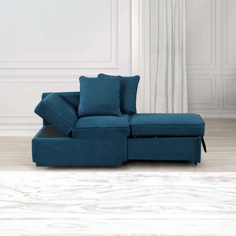 Fauteuil convertible Bohdalec, Bleu