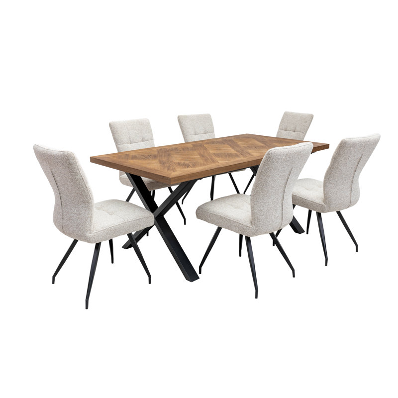 Metal Base Dining Table