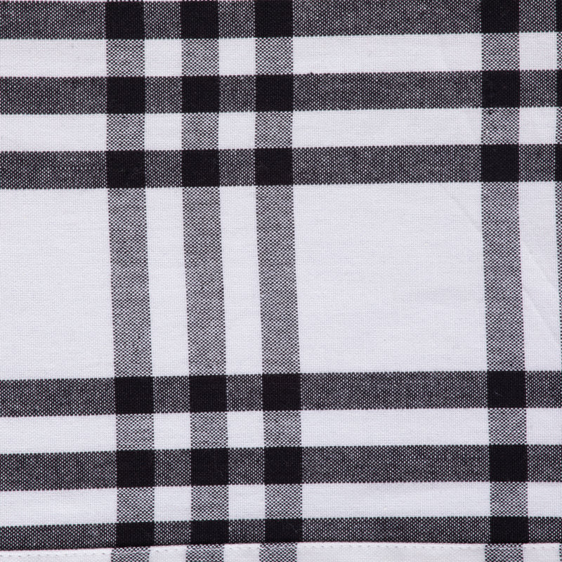 Celerie Check Table Runner, 72" L x 14" W, Black