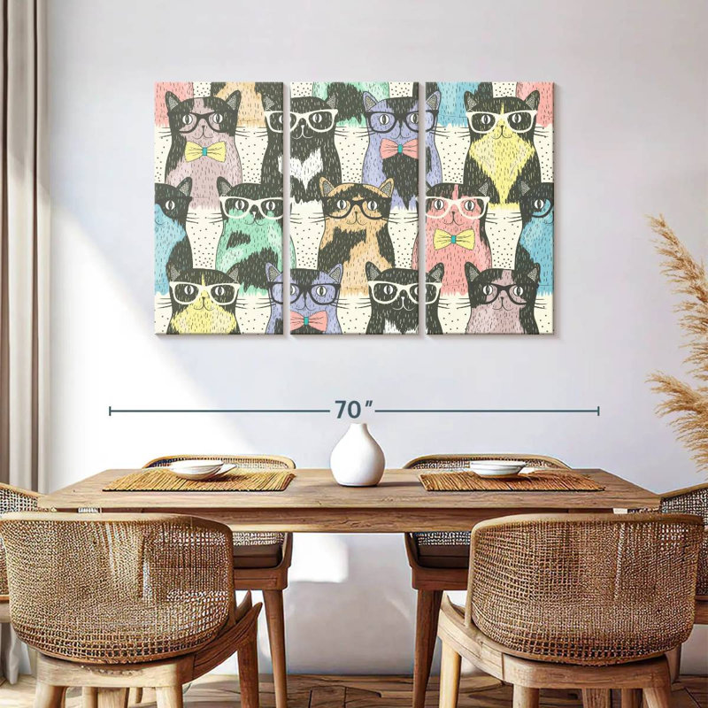 Cool Cats, 36" H x 57" W