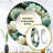 Rondee Damask Green Art Decor Pattern - damask  Decorative Mirror, Boho Round Wall Mirror, Printed Metal Art-1262105666