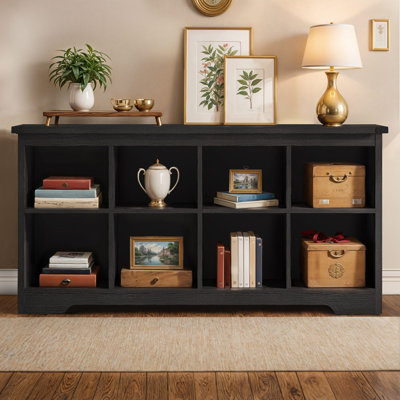 8 Cube Freestanding Bookcase Shelf Organizer Modern Storage Unit for Home or Office