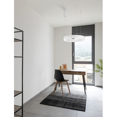 MORBIDO 1 - Light White LED Drum Pendant