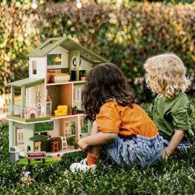 Tiny Land® Sweetwood Edge Dollhouse - Green