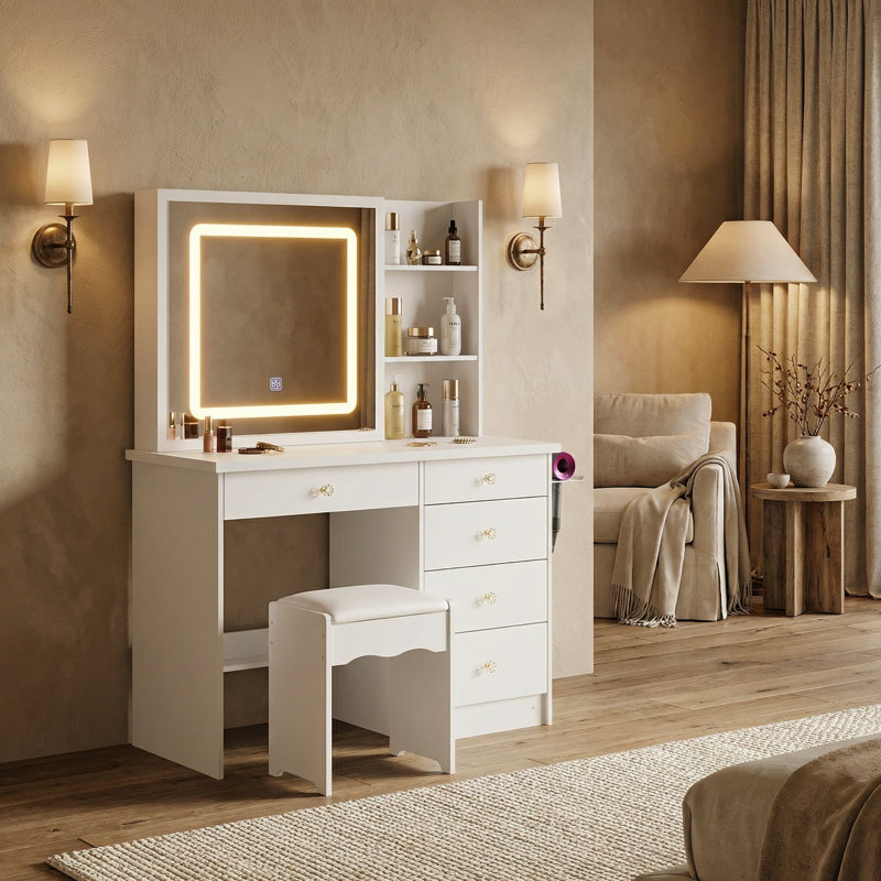 Coiffeuse Jenkinsburg, Blanc