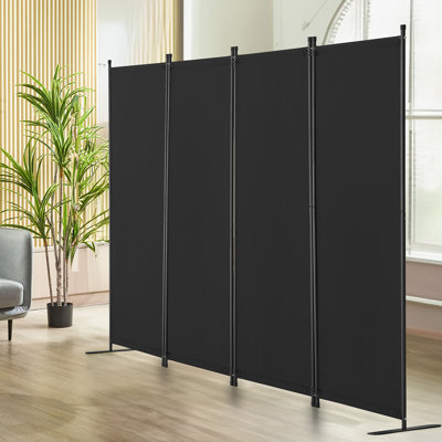 Paravent, cloisons pliantes à 4 panneaux 89,8 x 67,9 pouces, cloisons de séparation pour bureau, chambre à coucher, salle à manger, bureau, autoportant