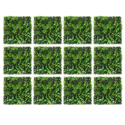 12Pcs Artificial Grass Wall Panel