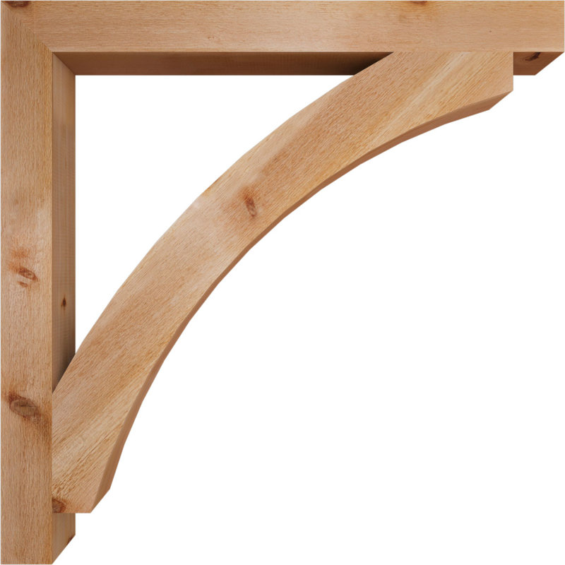 Support de bloc Thorton, H 44 po x l 4 po x P 44 po, Cèdre rouge de l'Ouest (scié brut)