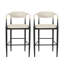 Ensemble de 2 chaises de salle à manger avec tabouret de bar-473679220