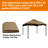 Moguel Replacement Canopy Top for 10ft. W x 12ft. D Allen Roth Gazebo-74736363