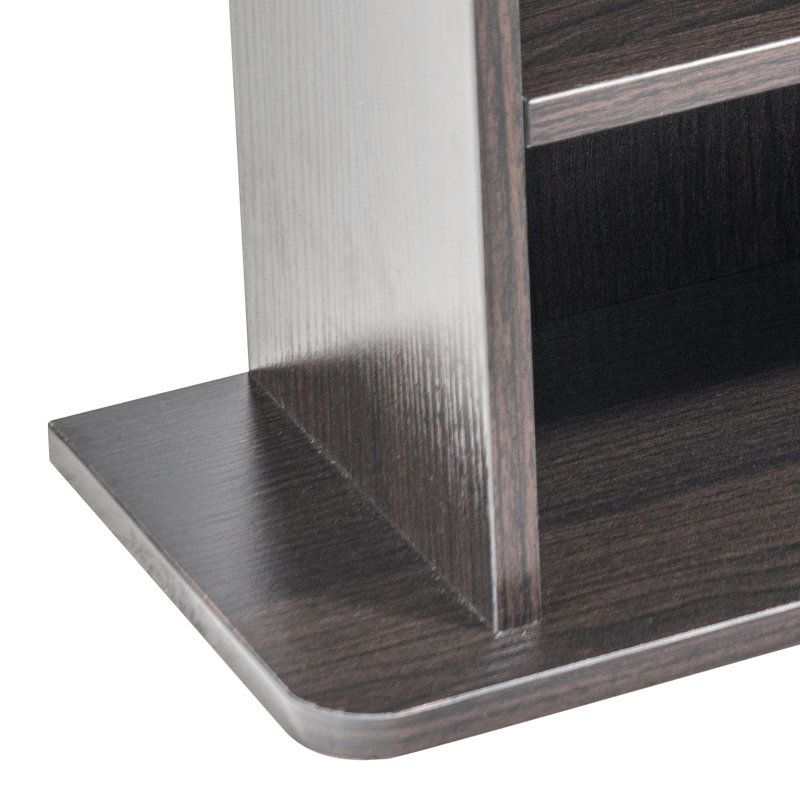 Wood 3'' H Media Shelves, Brown