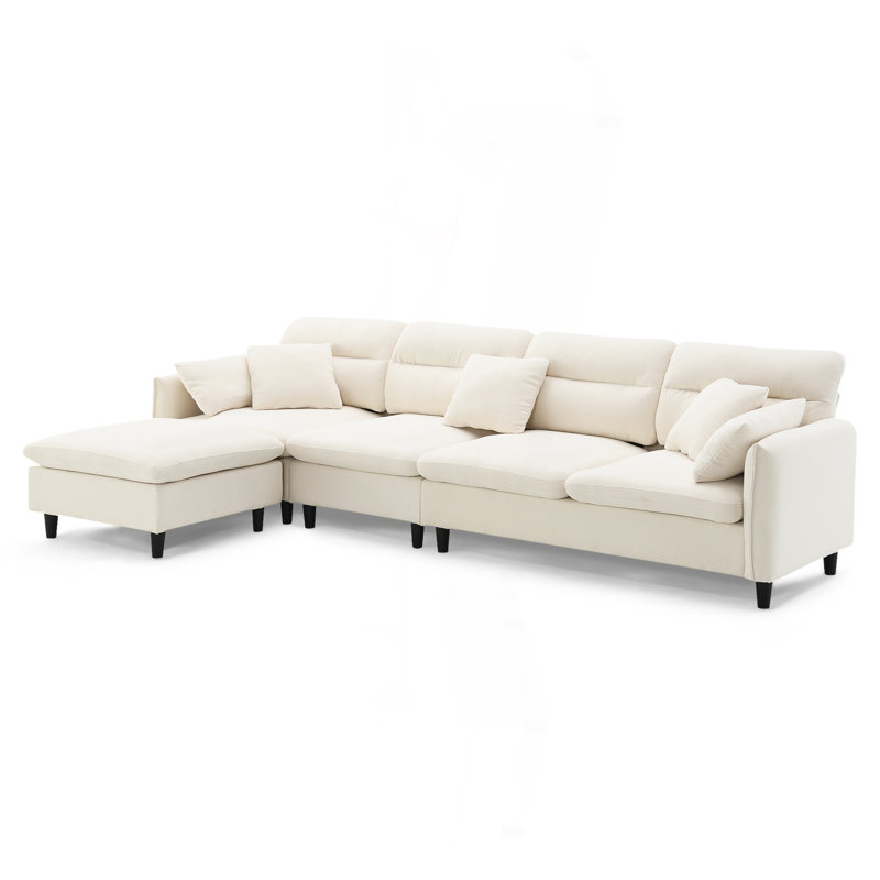 Canapé modulaire convertible 110 * 62 ", Chenille beige