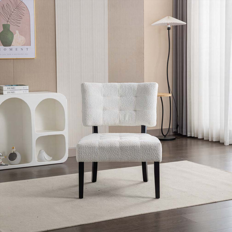 Fauteuil d'appoint capitonné avec sièges surdimensionnés Boucle