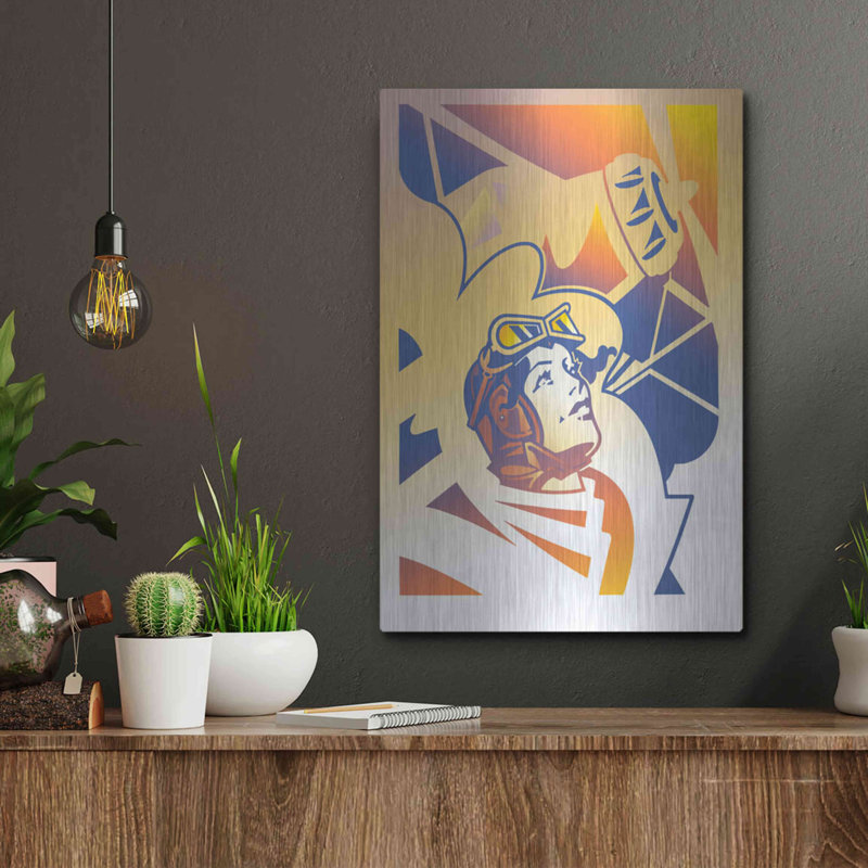 "Amelia Erhart" par David Chestnutt, H 16 po x l 12 po