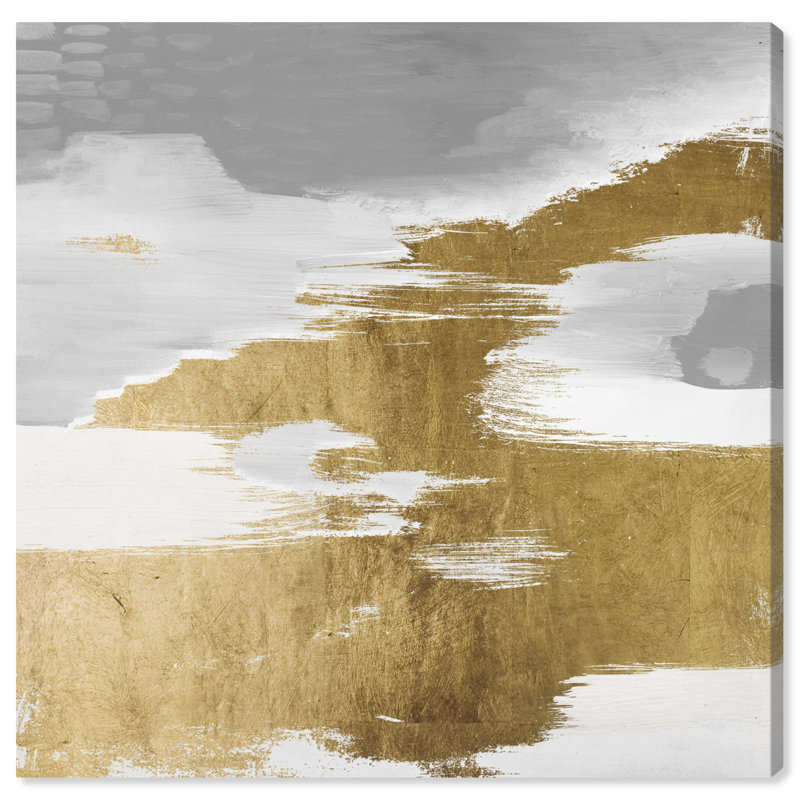 Gold Heaven - Peinture sur toile, Toile tendue, H 20 po x l 20 po