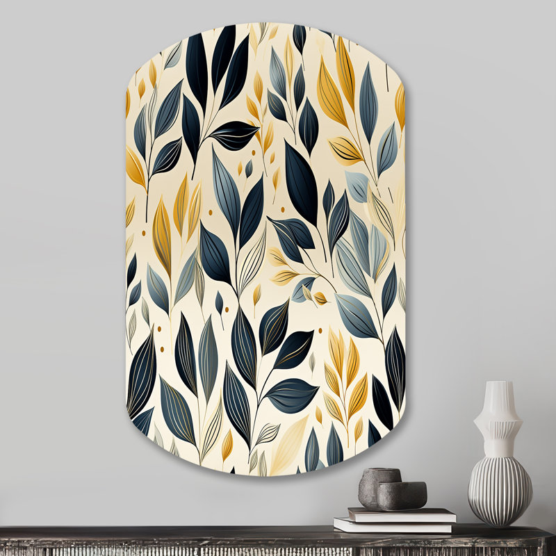 Décoration murale Wendover - Plantes cylindriques irrégulières en métal, H 31 po x l 19 po