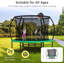 Trampoline de jardin rond avec enceinte sécuritaire Sapphome-100761941