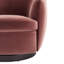 Fauteuil demi-tonneau pivotant rembourré Marcy-101378033
