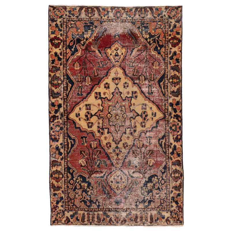 Tapis cuivre antique Antalya 4 pi 3 po x 6 pi 11 po