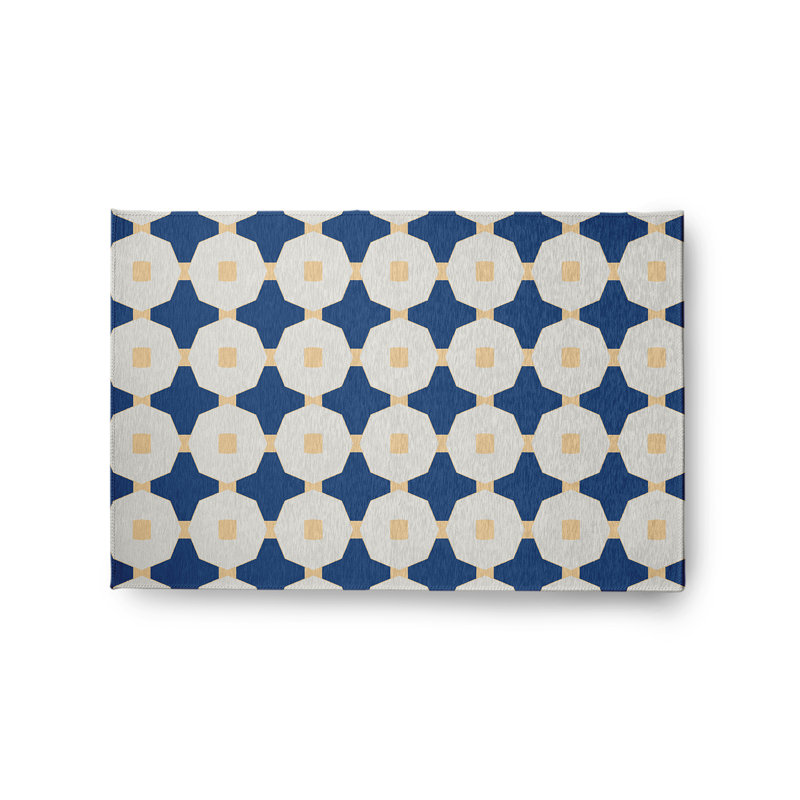 Cynamon Chenille Geometric Indoor Rug, Rectangle 2' x 3'