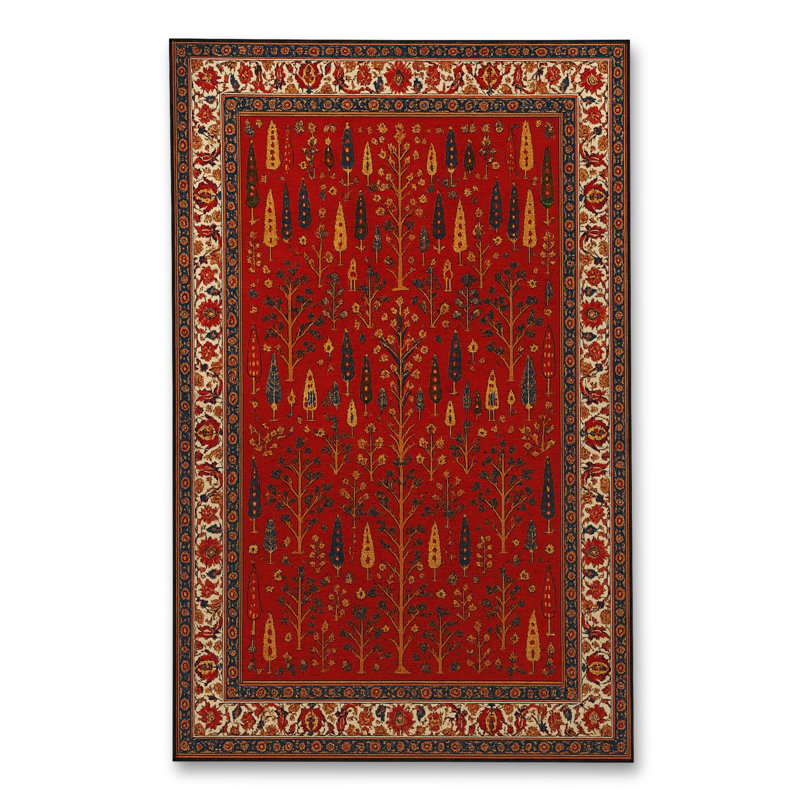 Tapis gris tissé traditionnel Mosso, 4'7" x 6'7"
