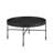 Soloman Wood Black Metal Coffee Table