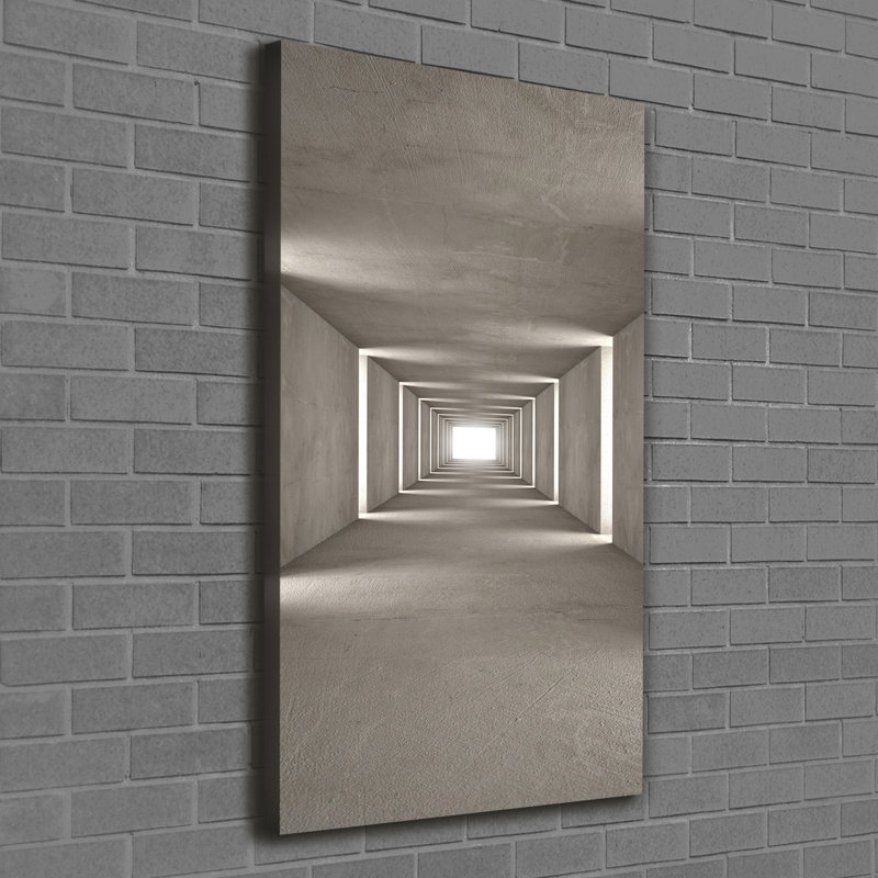 Concrete Tunnel - Wrapped Canvas Print